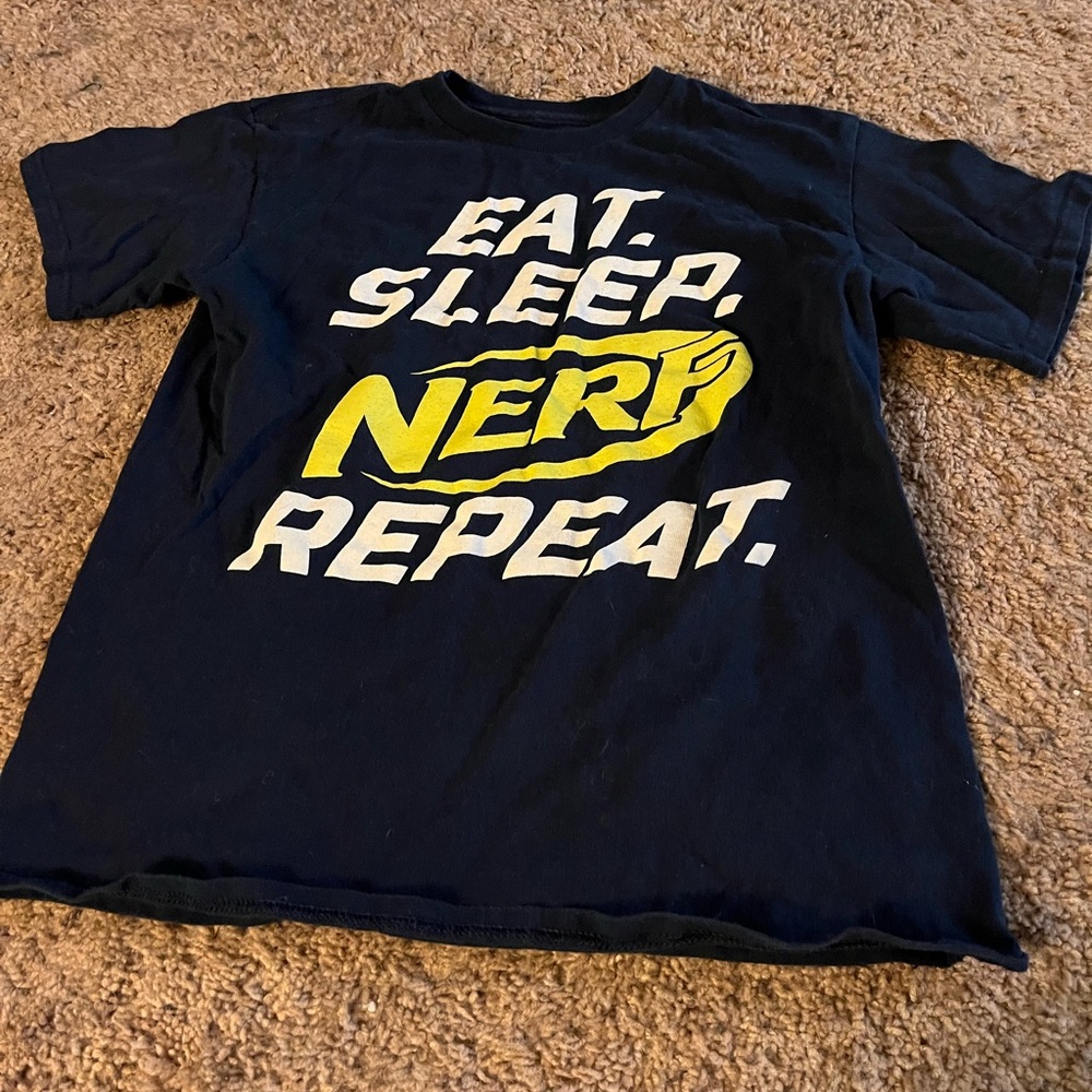 Black eat sleep nerf repeat Shirt